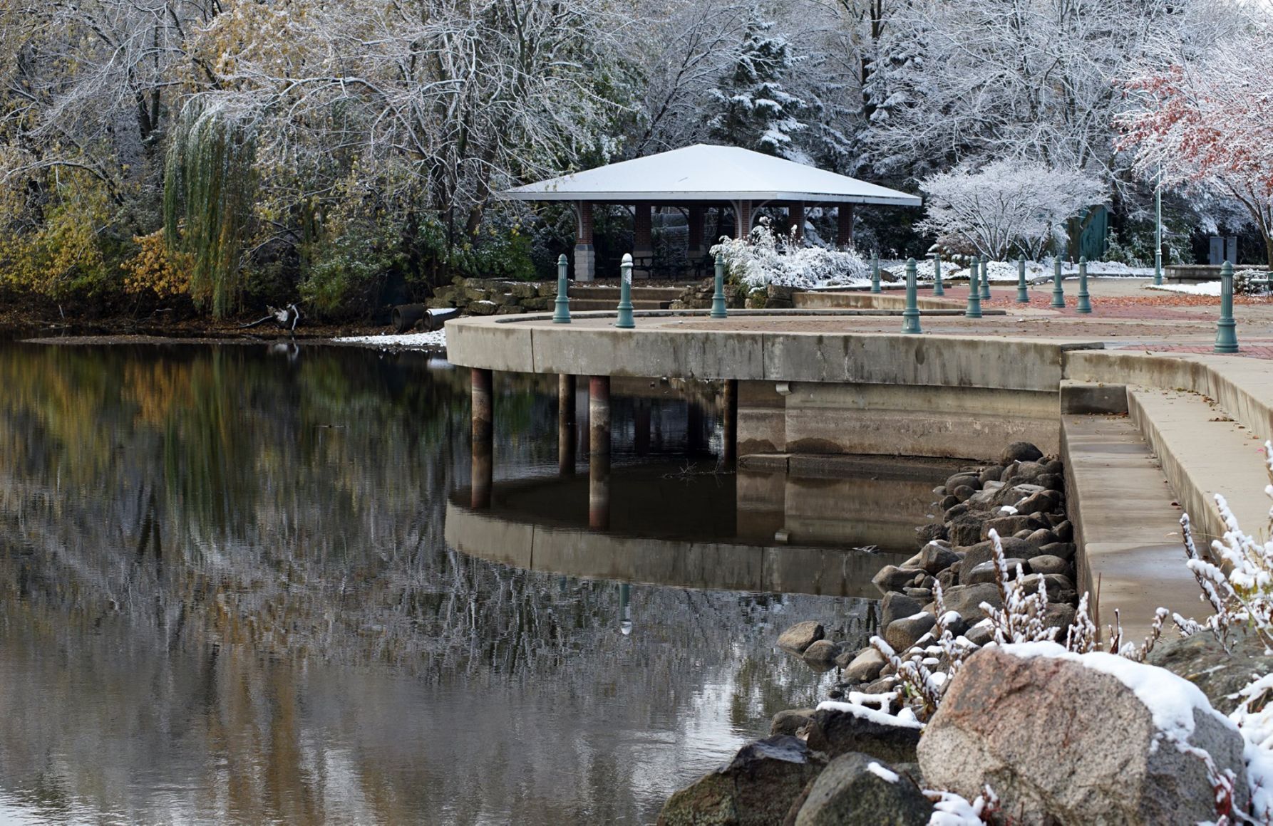 Cravath Lake in the winter